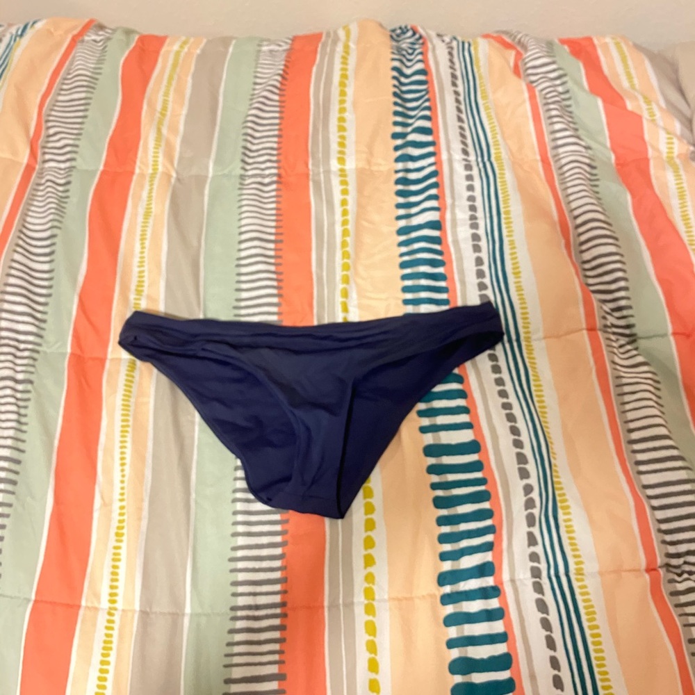 blue dark navy bathing suit bottom